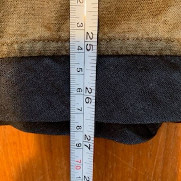 Khaki wrap around shirt. Measurements in photos. - Picture 5 of 8